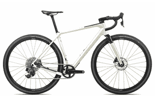 Orbea TERRA M31eTEAM 1X - 28 Zoll 12K Diamant - Ivory White-Spicy Lime
