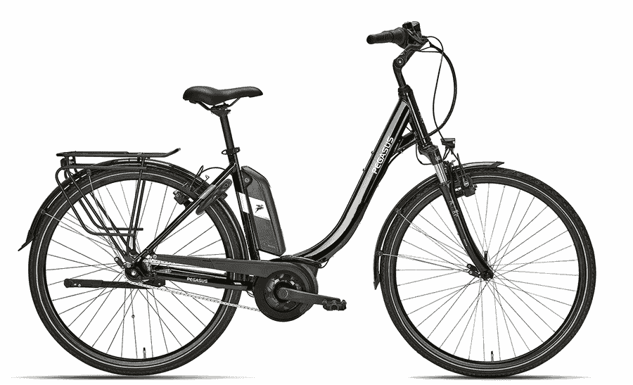 PEGASUS Ancura E7R HS - 28 Zoll 400Wh 7N Wave - black chrome petrol