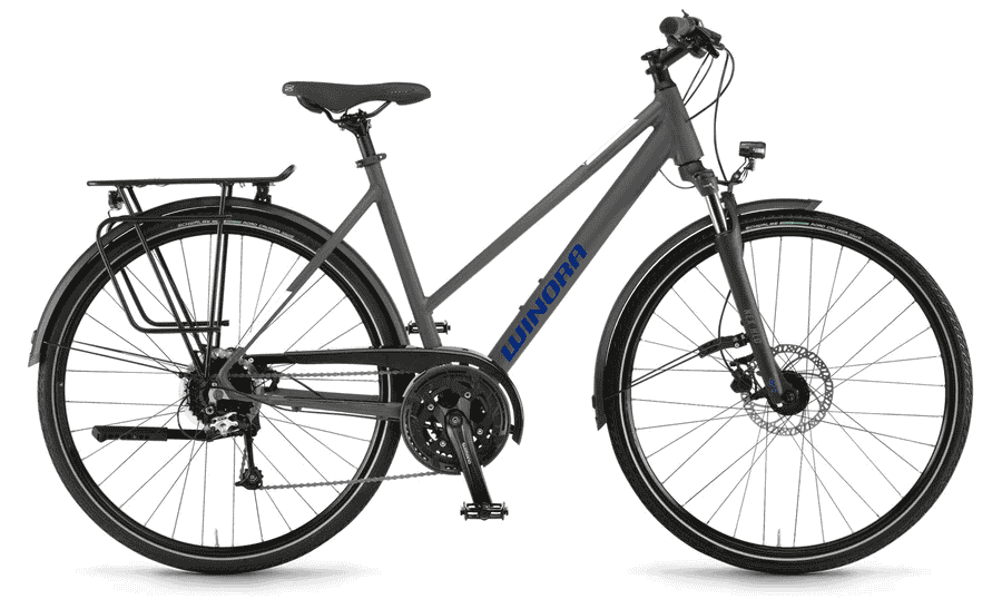 Winora Domingo 27 - 28 Zoll 27K Trapez - Microchip Grey matt