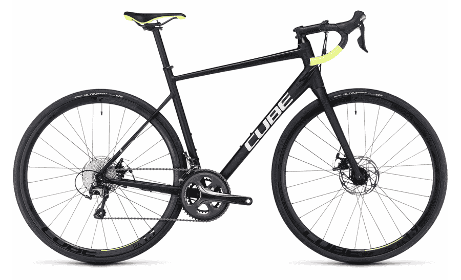 Cube Attain Race - 28 Zoll 20K Diamant - black´n´white