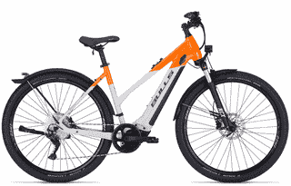 BULLS Cross Rider EVO 1 - 29 Zoll 625Wh 10K Trapez - light grey/orange