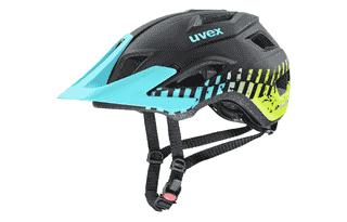 Uvex access - black-aqua-lime matt