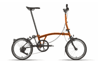 Brompton P-Line Urban - 4 speeds - Typ M - 16 Zoll 4K Faltrad - Flame Lacquer