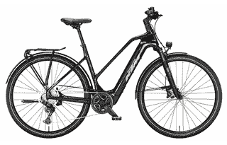 KTM MACINA SPORT SX ELITE - 28 Zoll 400Wh 10K Trapez - transparent red (grey+chrome orange)